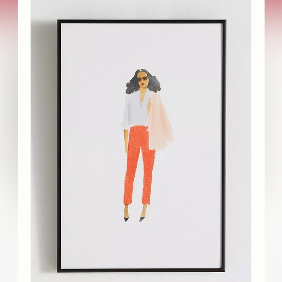 Pink Jacket Wall Art w/ frame